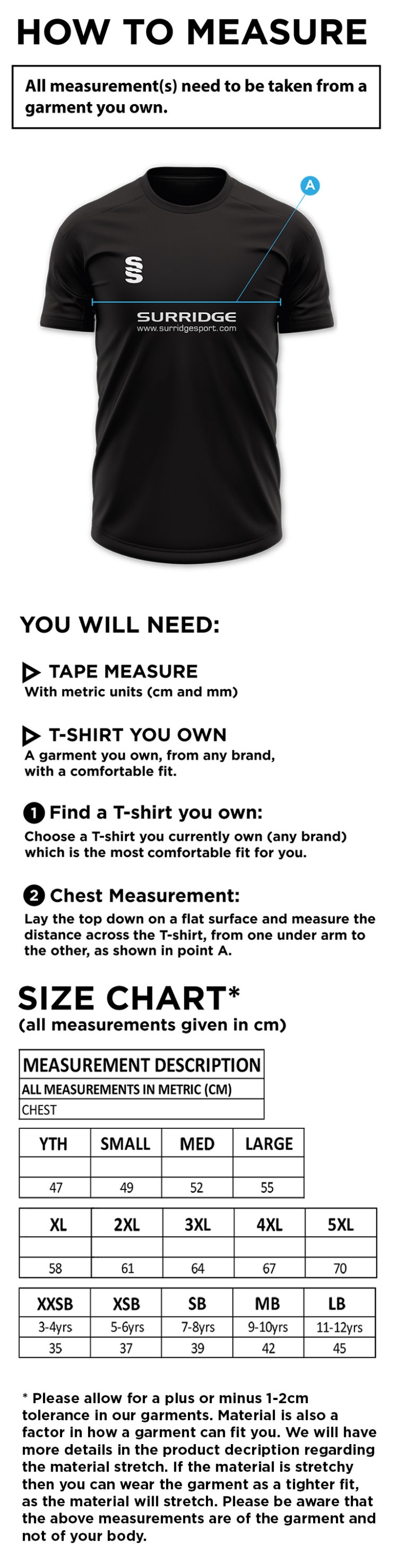 Auz Academy Dual Gym T-shirt : Grey Melange - Size Guide