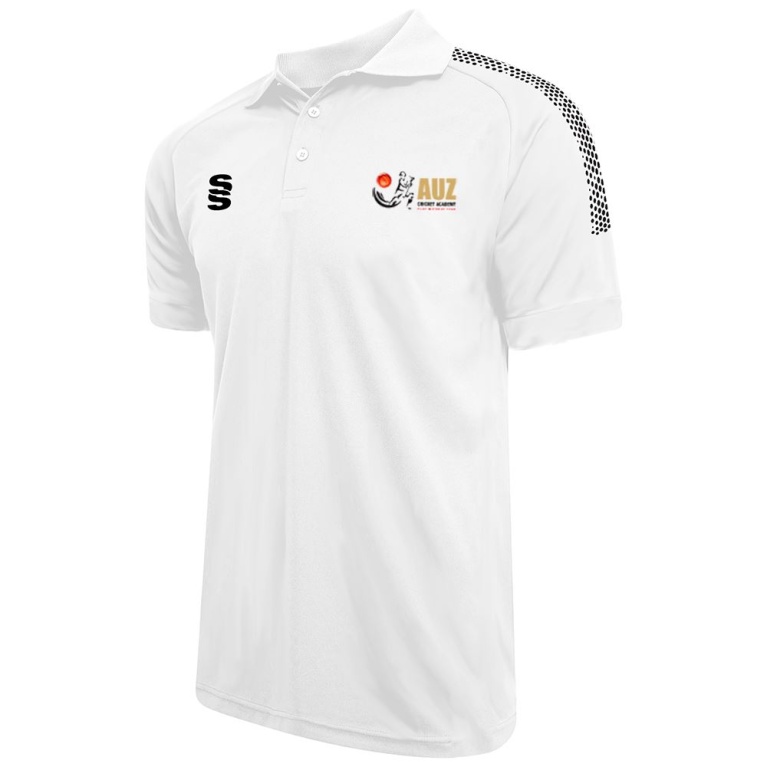 Auz Academy Dual Solid Colour Polo : White