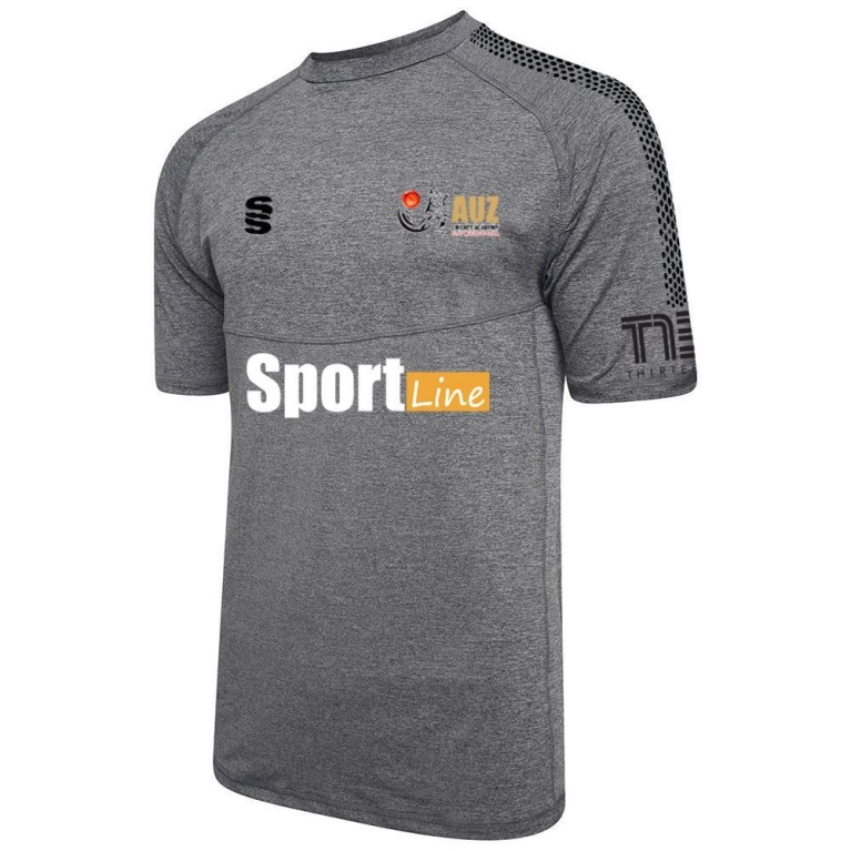 Auz Academy Dual Gym T-shirt : Grey Melange