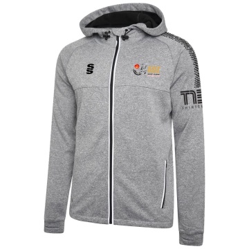 Auz Academy Dual Full Zip Hoody : Grey Marl