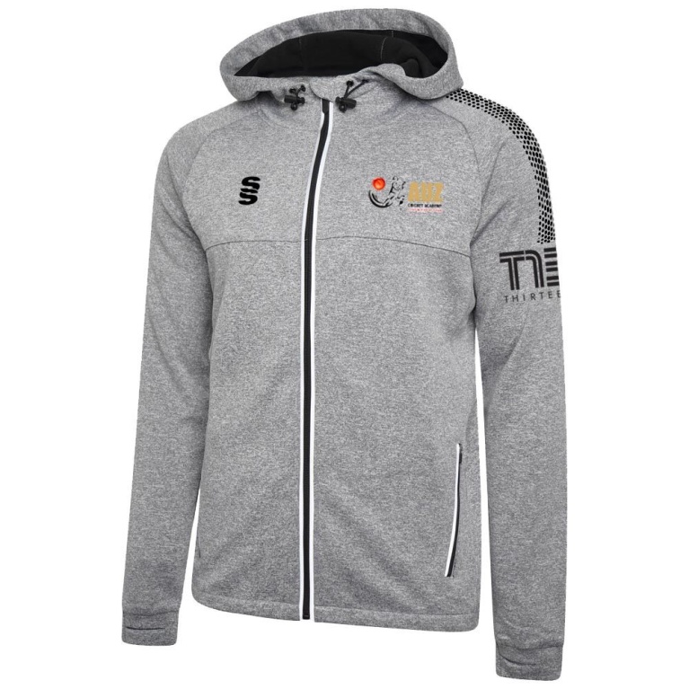 Auz Academy Dual Full Zip Hoody : Grey Marl